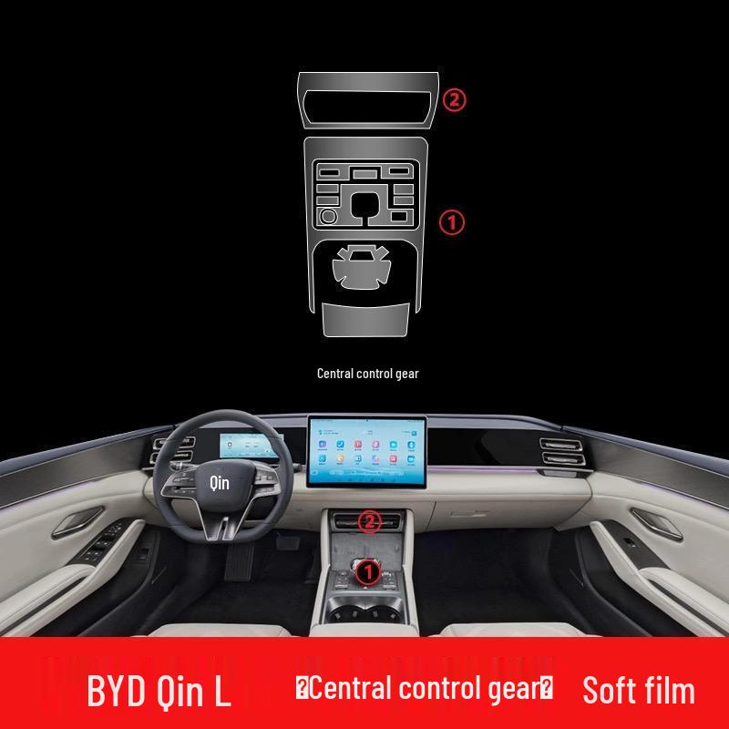 BYD Qin L-Dmi Dashboard & Screen Protective Film for Interior Modification
