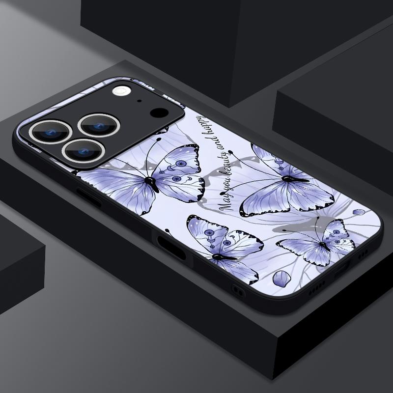 Fantastic Butterfly Print Case For iPhone 17 18 Pro Max Magnetic For Magsafe Slim Hybrid Matte Cover For iPhone 16 15 14 13 Pro Max 17E