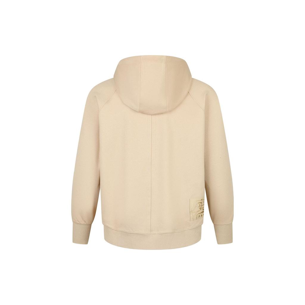 Li Ning Jackie Chan Kung Fu Series Americká Vintage Jednobarevná s Potiskem Loga Volná Mikina Unisex mikiny Hvězdicově Hnědá AWDT195-2