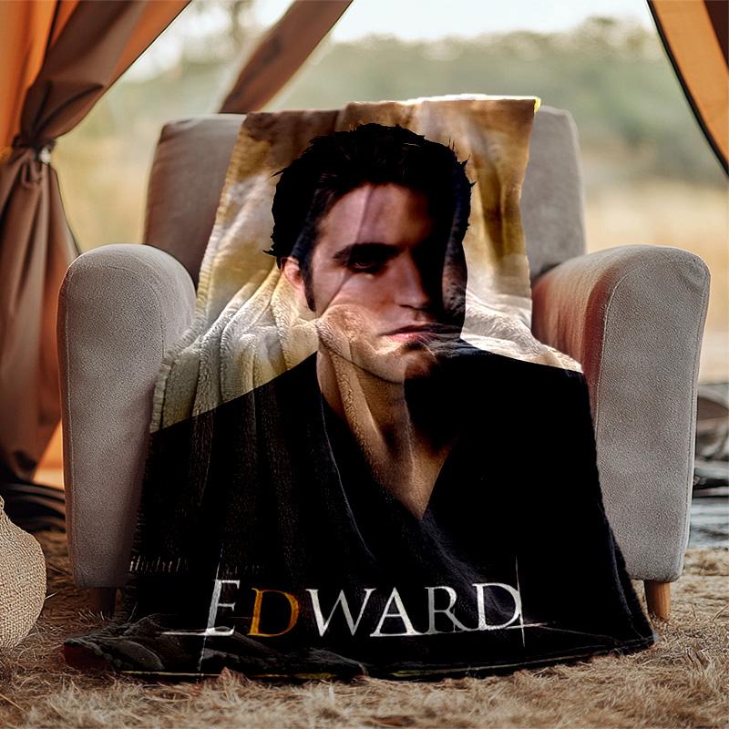 Edward Cullen Flannel Blanket Soft Warm All-Season Throw, Design for Camping, Car Travel, Hiking Sofa, Bed, Office Perfect Gift for Parties