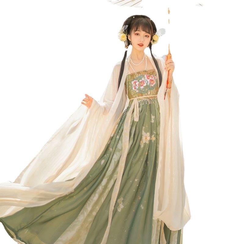 Ханфу девушка в китайском стиле тканевое летнее платье античный костюм Тан костюм супер — фото 6
