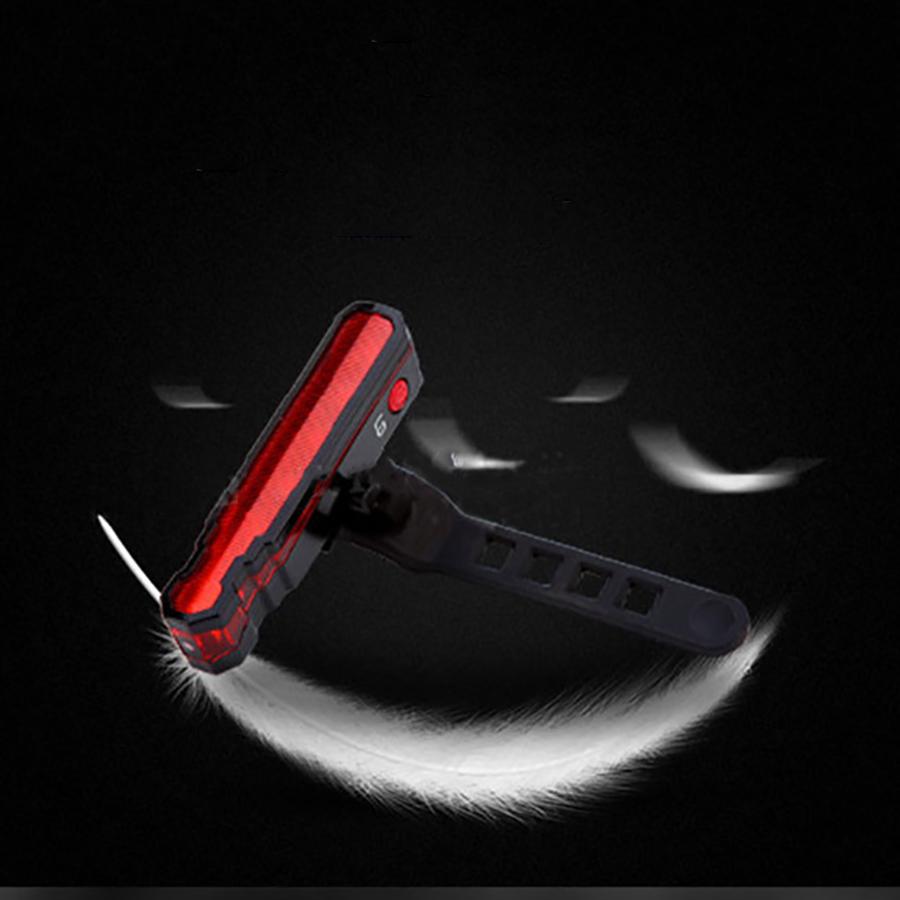 LED & Leser Bicycle Light IPX-5 Waterproof Rate USB Rechargeable Rear Tail Lamp