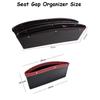 PU Leather Car Seat Gap Storage Organizer Pocket Phone Keys Glasses Wallet Cards Cables Holder Bag