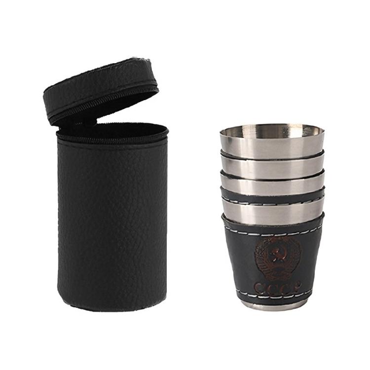 Sturdy 304 Nonrust Steel Vodka Shot Glasses Resistant To Drop Insulated Design Portable For Any Occasion