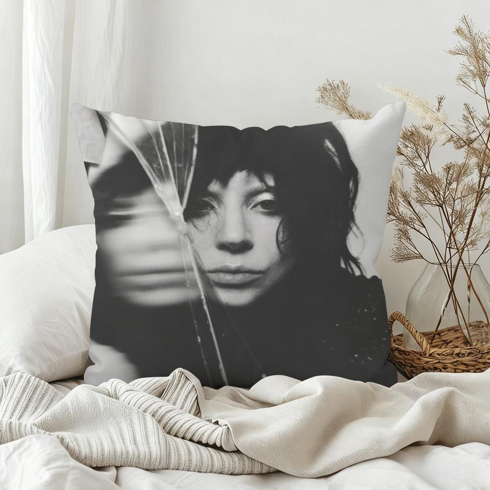 Hot Singer LLady Gaga Mayhem Pillow Case Bedroom Sofa Living Room Backrest Decoration Square Cushion Nap Time