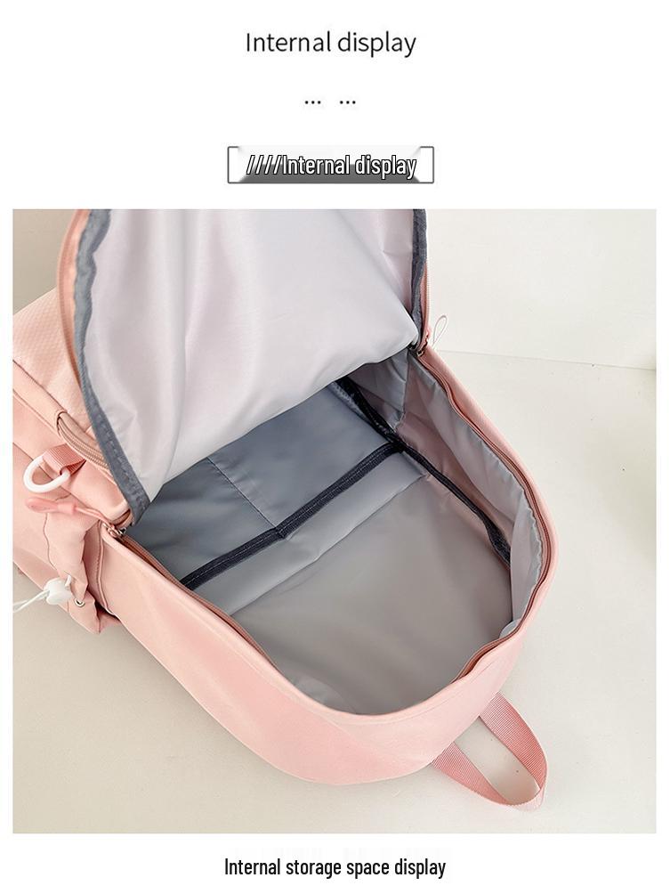 Mochila Transfronteiriça Leve e de Grande Capacidade para Estudantes - Ideal para Ensino Fundamental II, Ensino Médio e Faculdade.