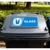 Top label Recycle Label Decal for Trash Can,Trash Sorting Recycling Sticker Sign for Use in Home and Office,4x2 Inch,20 Pcs Per Pack