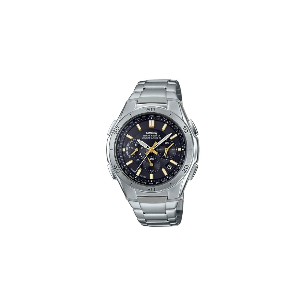 Casio Waveceptor Solar Radio-Controlled Watch WVQ-M410DE-1A3JF Men s Silver Stainless Steel Timepiece