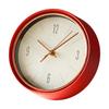 Round Analog Tabletop Clock Quiet 8Inch Desk EasytoRead Timepiece for Living Room,