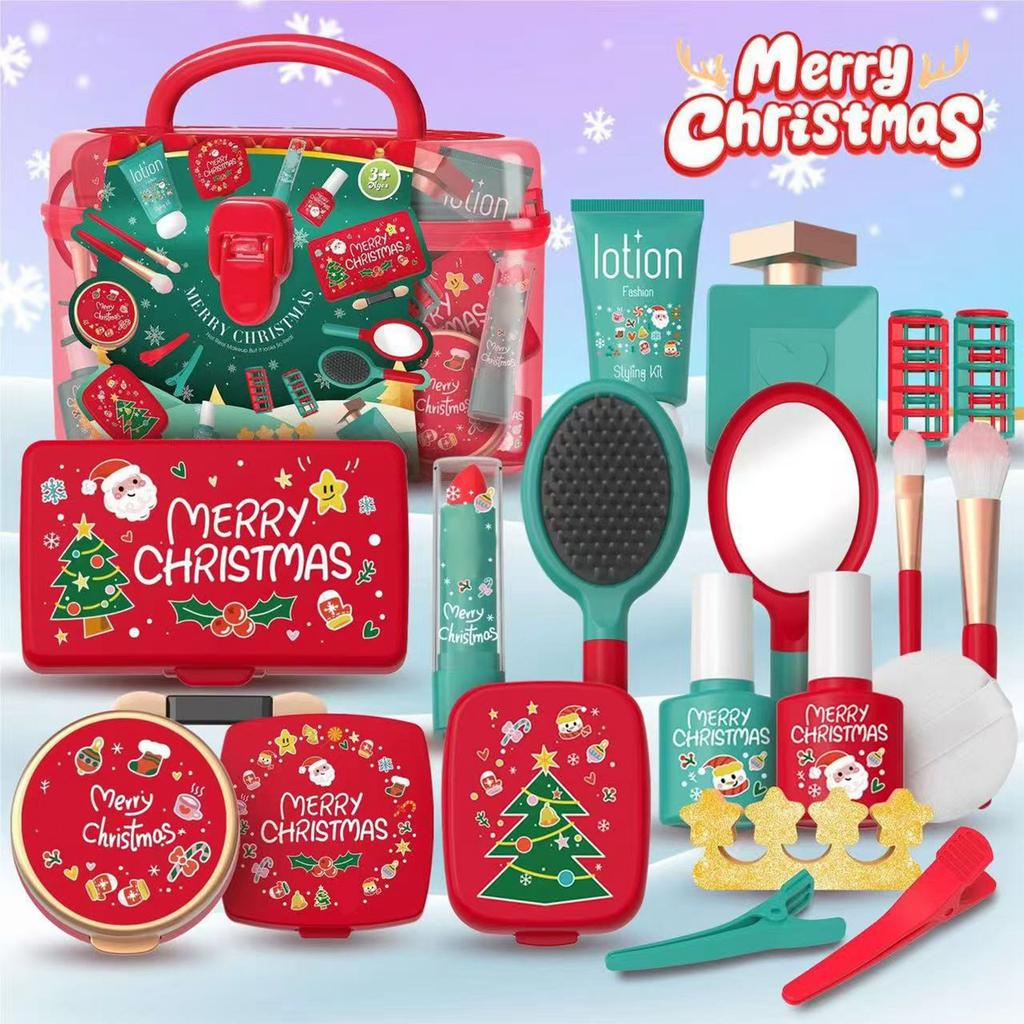 Christmas Make-a-House Toy Set For Girls, Christmas Surprise Gifts, 19 Cosmetic Toys That Cannot Be Smeared