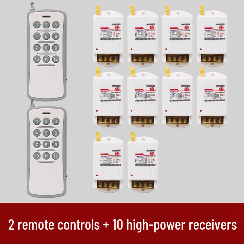 High-Power Submersible Pump with Smart Wireless Remote and Light Control, 220V Multi-Channel Wiring-Free Power Supply