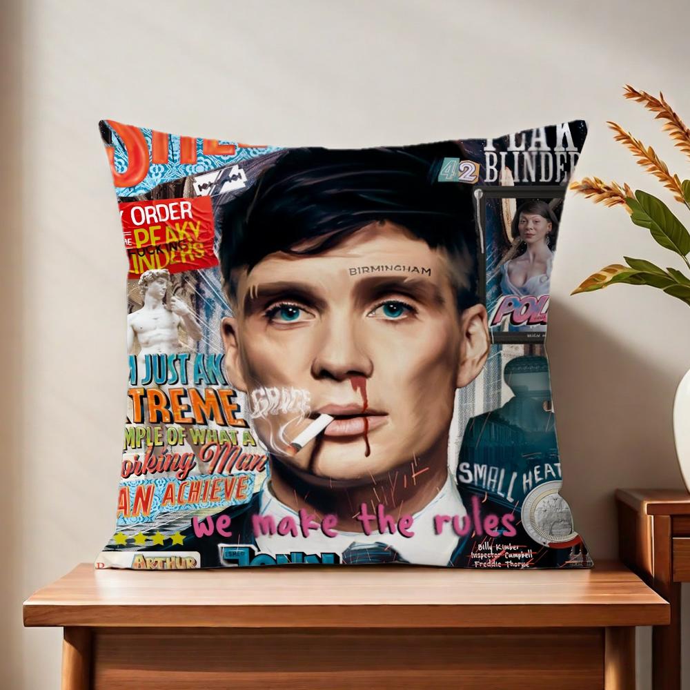 P-peaky B-blinders tv cushion cover For Pillow Printing Sofa Decoration Home Car Room Coffee Shop Office Nordic Simplicity