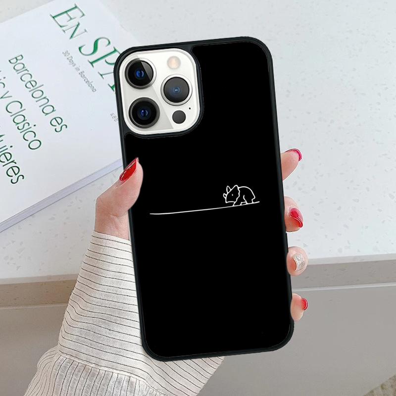 Animal Rhino Phone Case cover For iPhone 17 Air 15 16 16e 14 13 Pro Max Coque 12 11 Pro Max For Apple PLUS fundas