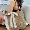 Yogodlns Eco Straw Shopping Bag For Women New Bohemian Beach Bag Large Capacity Shoulder Bag Trend Fashion Woven Handbag Tote