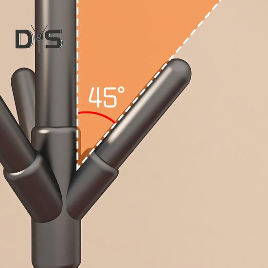 Multi Hook Clothes Rack Stand Coat Hanger High Stability Adjustable Height Easy Assembly Freestanding Clothing Storage Rack