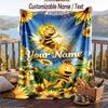 Bing Bunny Flanelldecke, Personalisierter Wunschtext, Weiche Warme Plüschdecke Als Geschenk