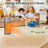 1500W Portable Space Heater for Indoor Use with Thermostat Humidifier, 70°Oscillation 12h Timer Overheat Tip-Over Protection for Bedroom Home Office