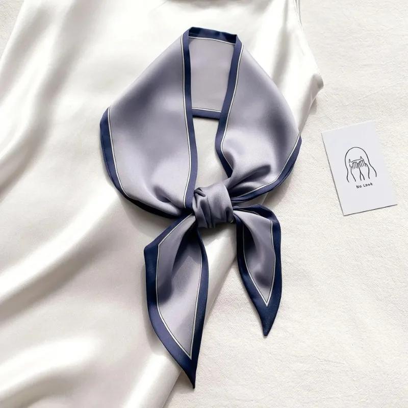 

Шелковый длинный шарф женский леопардовый фламинго принт роскошная повязка на голову узкие шарфы маленький шейный платок летняя повязка на голову ленты женские 10x100cm