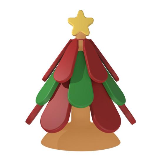 Christmas Tree Silicone Trivets Heat Resistant Pot Holders with Suction Base Festive Tabletop Ornaments Holiday Kitchen Decor