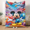 1pc Flannel Mickey Mouse Cartoon Pattern Bed Small Blanket, Suitable for Ation, Soft and Comfortable, a Great Gift