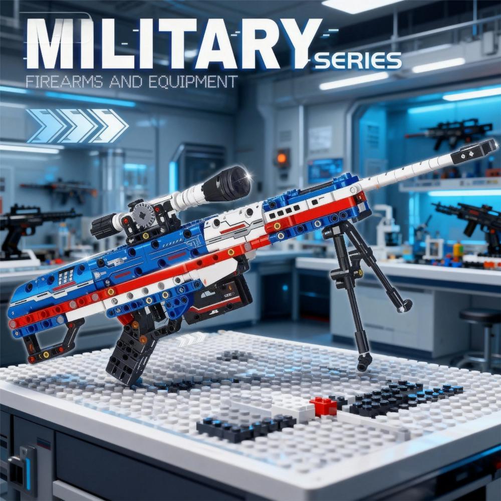 World War II Military Series 1206 Kar98k Rifle Model Assembly Block Set Toy Boy Children's Festival Gift