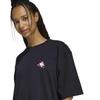 Adidas Short-Sleeve T-Shirt FLOWER Oversized Graphic Women's QD624 Black (KA5093) M