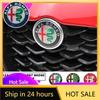 Car Stickers For Alfa Romeo 70MM Metal Car Front Grille Fender Badge Sticker Auto Accessories For Alfa Romeo Giulia Stelvio Giul