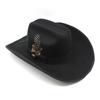 American Western Big Cowboy Hat Wool Tibetan Top Hat Men'S Big Eaves Outdoor Horse Racing Festival Knight Hat Women