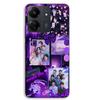 Phone Case - MANIACASE - Xiaomi Redmi 13C 4G - Silicone TPU - Purple BTS Concept - Black