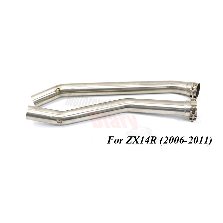 For Kawasaki ZX14-R ZX-14R ZX14R ZX14 2006-2011 2012-2016 Motorcycle Exhaust System Slip-On Middle Link Pipe Racing Bike Elbow