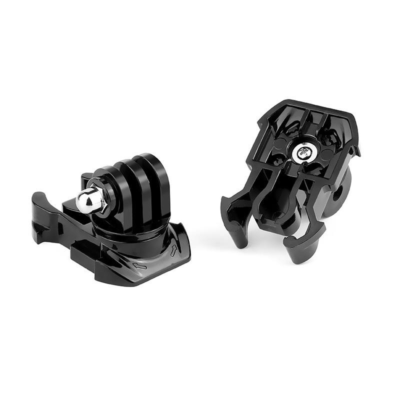 360° Rotate Mount Helmet Adapter Holder Base For GoPro Hero 12 11 10 9 8 7 6 5 Insta360 X2 X3 DJI Osmo Action Camera Accessories