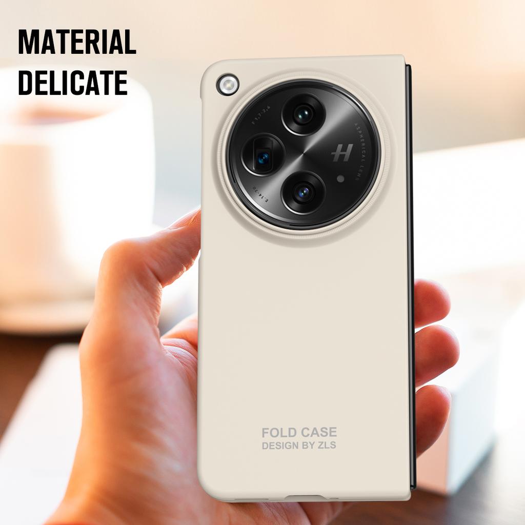 For Oppo Find N3 5G Case Shockproof Hard PC Phone Cover with Tempered Glass Film