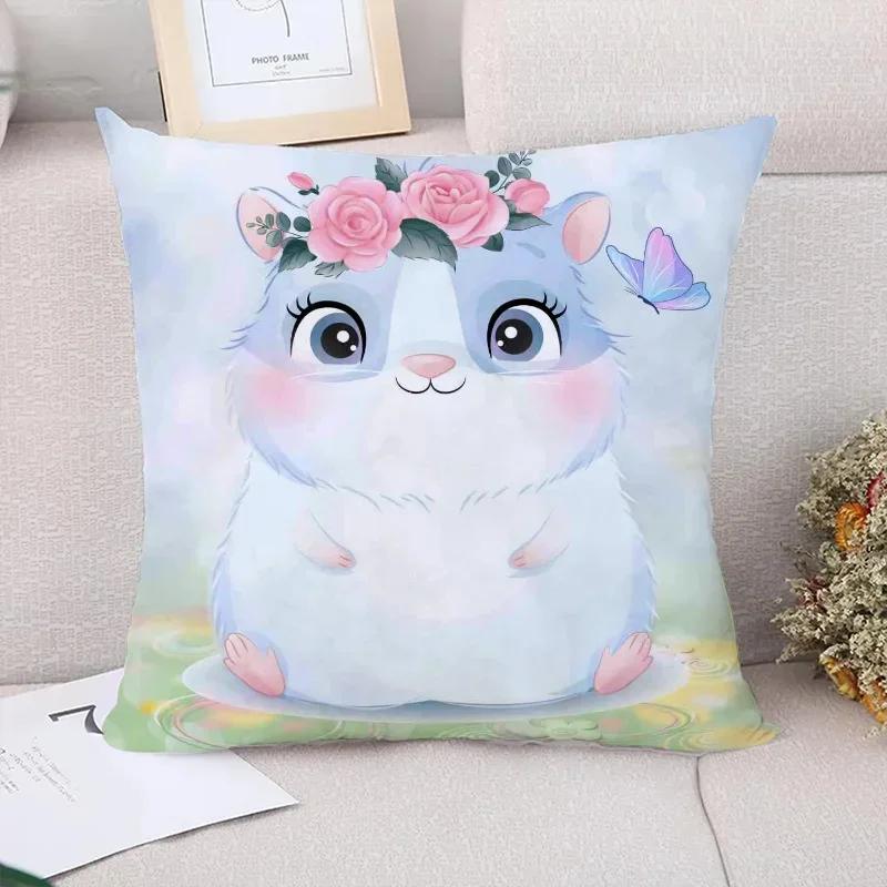 Cute Dog Panda Throw Pillow Covers Decorative Sofa Cushions Children's Cushion Cover Pillowcase for Living Room Couch Pillows