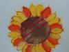 Craft Unevenly Dyed Washi Paper and Collage Wall Hanging Kit "Sunflower"
