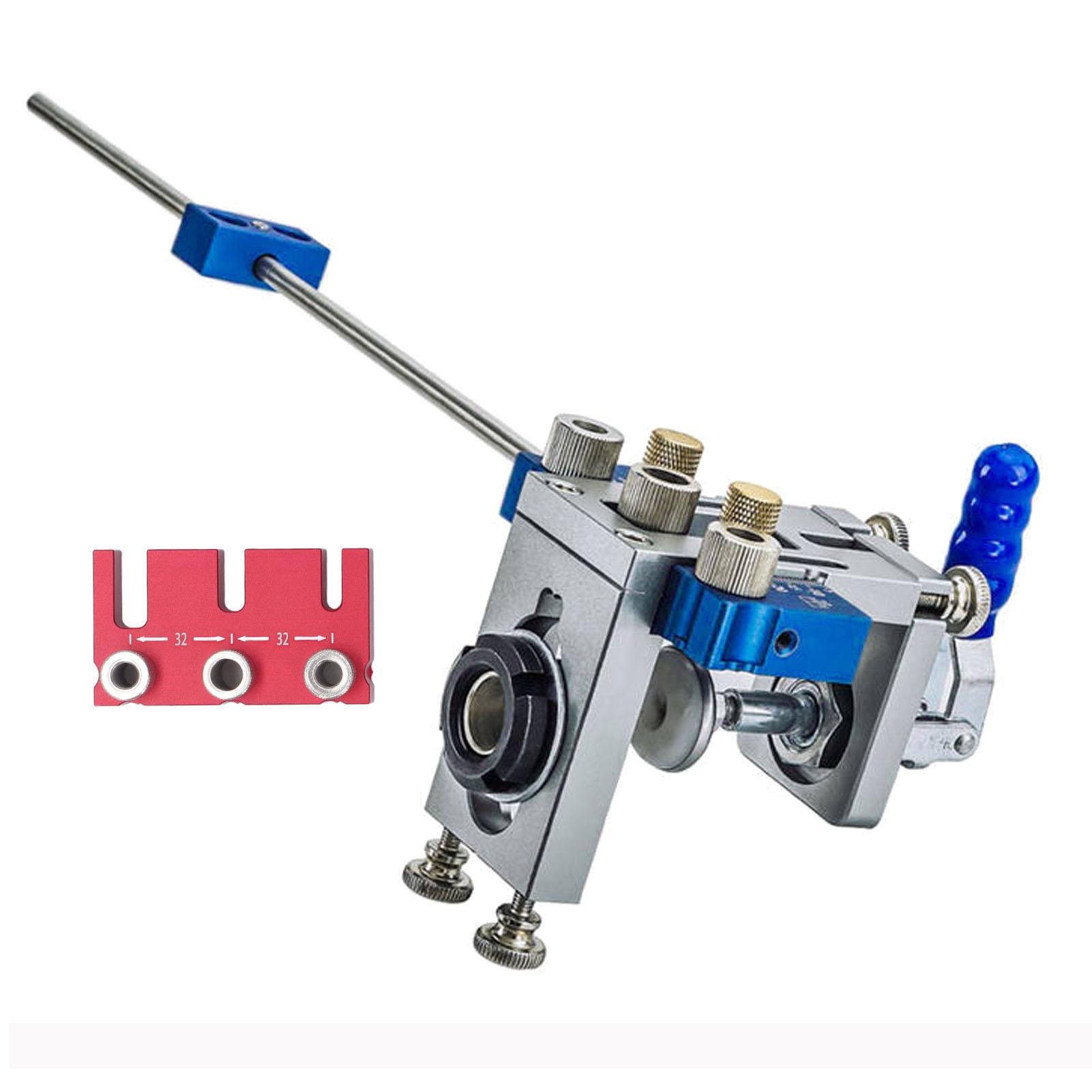 

3 в 1 Дырокол Локатор Круглый Деревянный Дюбель Набор Ручной Дрель Перфоратор Для Мебели Деревообработки