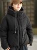 Korean Style Quilted Hooded Jacket with Plaid Lining and Large Pockets – Warm Cotton Bread Coat