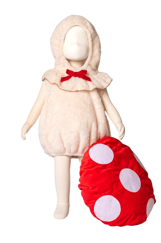 Şeffaf Taş Marshmallow Bebek Cosplay Cadılar Bayramı Marshmallow Mantar Bebek 80cm Kırmızı