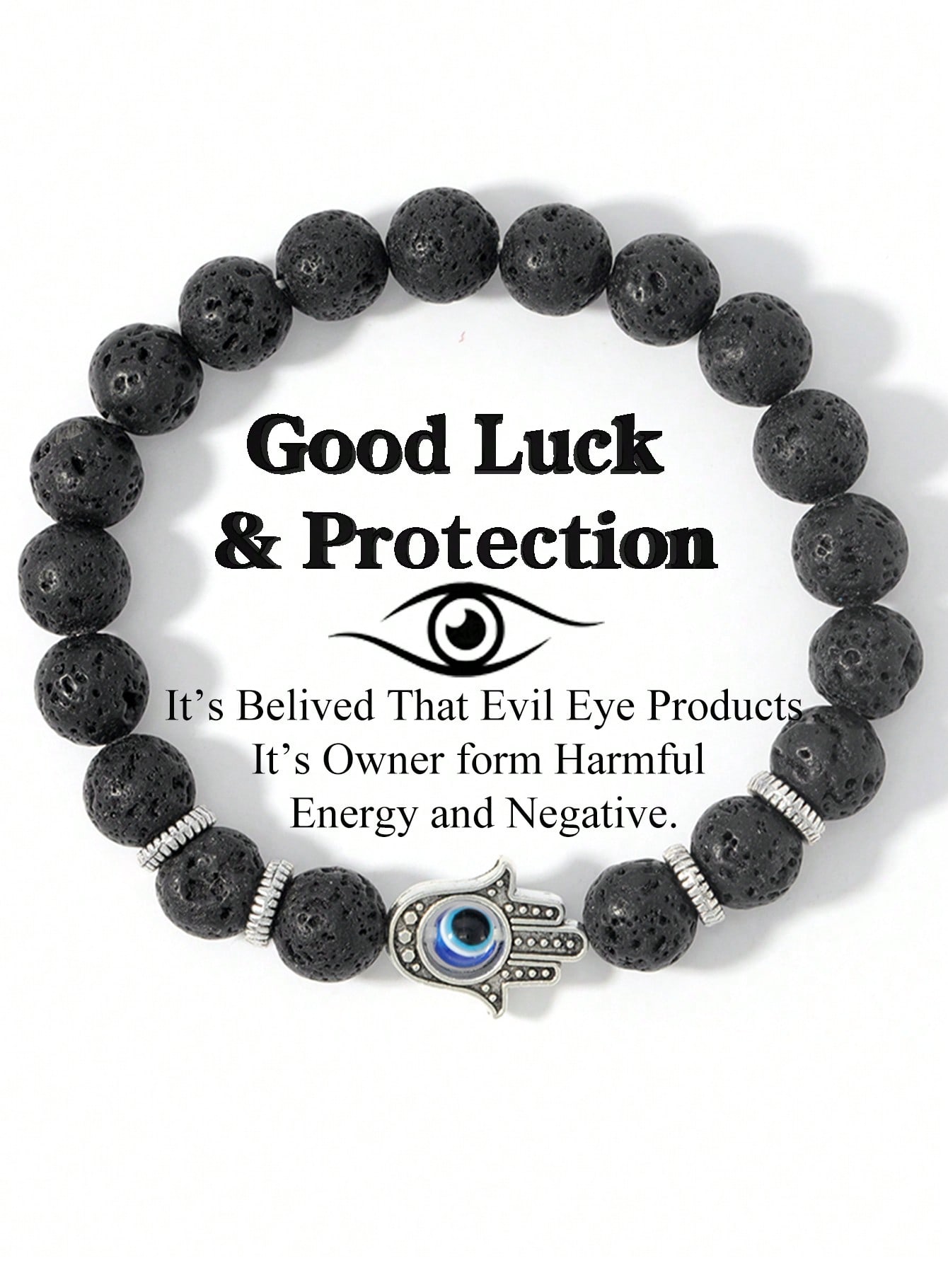 

Браслет из бусин Глаз Дьявола Черный Оникс Защитный Амулет Украшение для Медитации для Мужчин Винтажный Богемный Стиль Идеальный Подарок Style2-1 чёрный