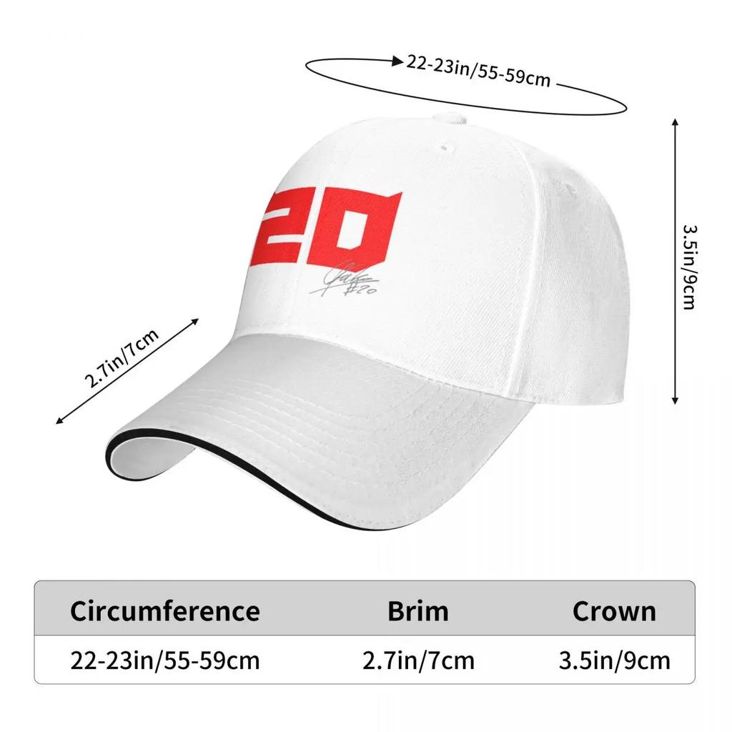 Fabio Quartararo 20 Baseball Caps Casual Motocross Motorrad Sandwich Hut Unisex Einstellbare Caps Hut Aktivitäten