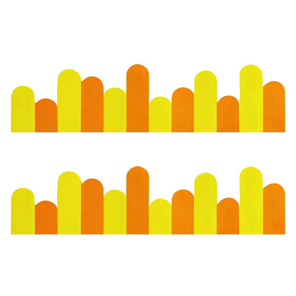 2pcs/set Long Fence Craft Classroom Wall Stickers Blackboard Posters  Primary School Class