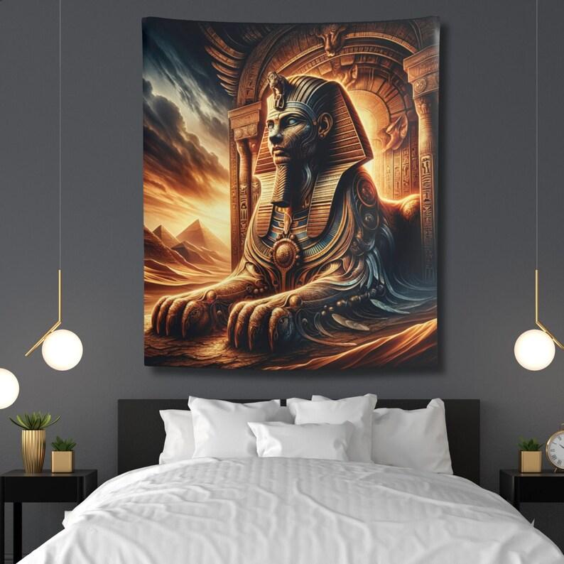Egyptian Sphinx tapestry 75x100 чёрный