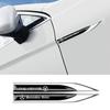 2pcs 3D Metal Car Fender Side Wing Emblem Badge Sticker For Mercedes Benz New B/C/E Class A Class C200L GLC GLK New CLA GLA OX0