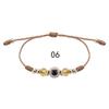 Evil Eye Crystal Beaded Adjustable Bracelet for Boys & Girls