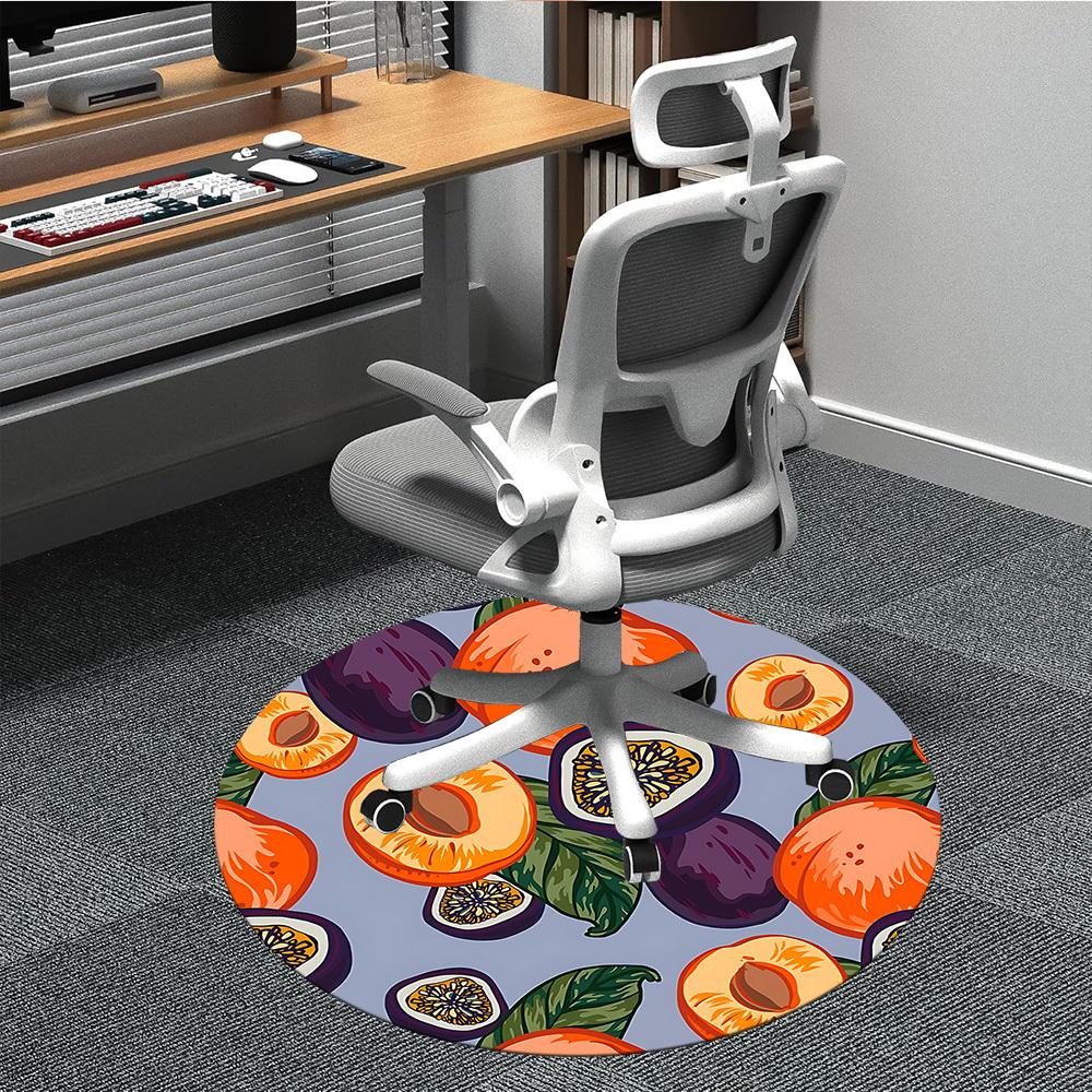 

1pc Fruit Mix Chair Carpet for Office, Non-slip, Soft and Durable Office Rug for Interior Decoration, Perfect for Office yy260313027 80cm by 80cm