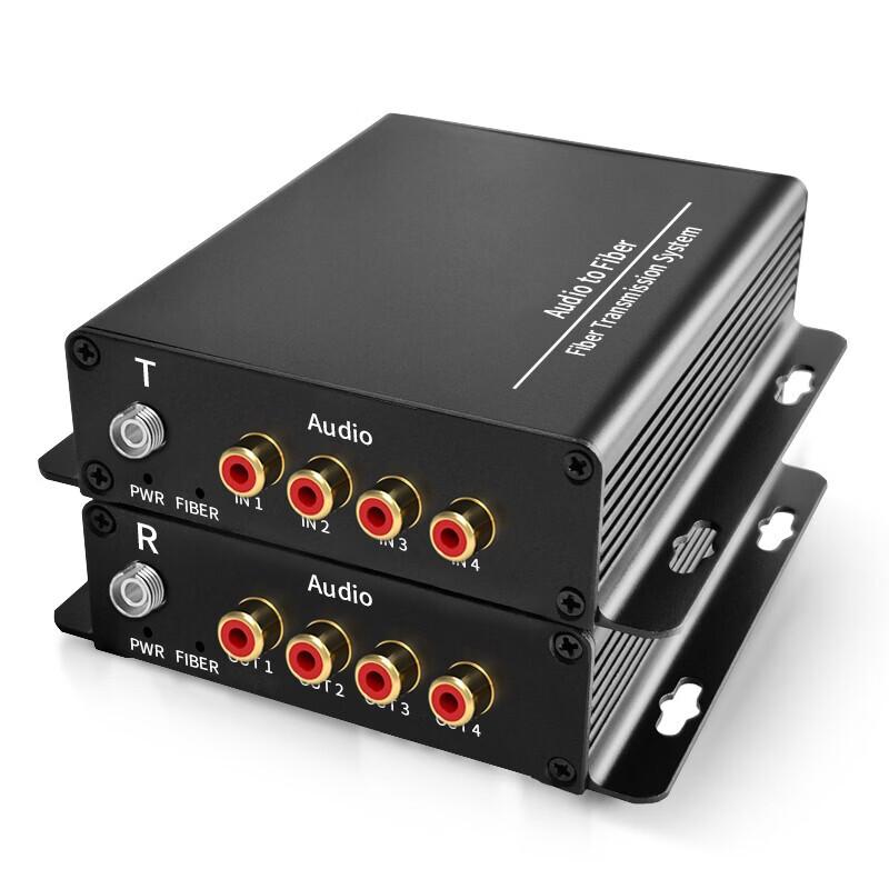 YR-LH4 4-Channel Unidirectional Audio Fiber Optic Converter