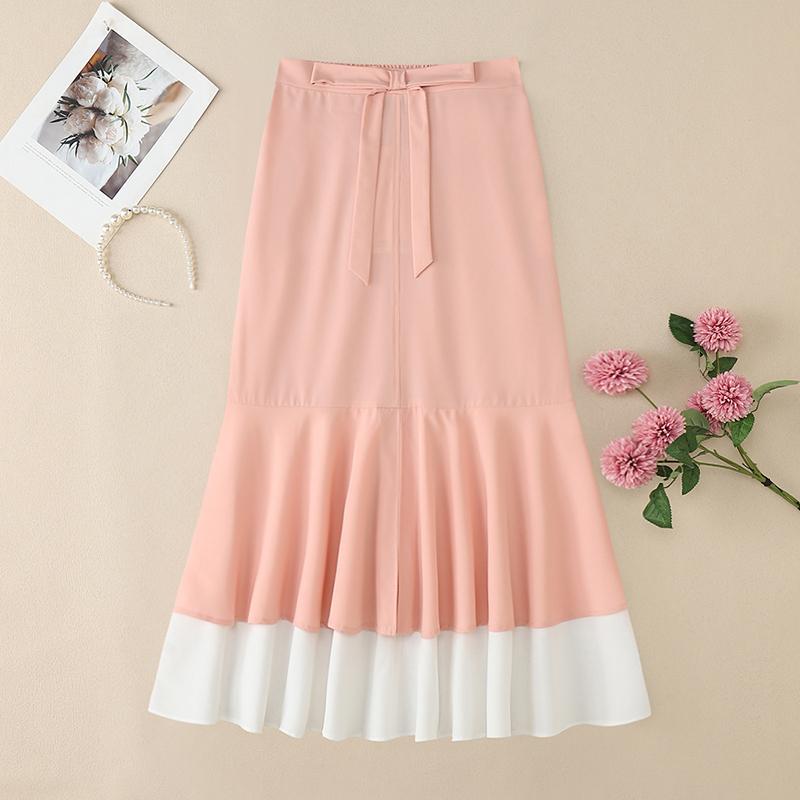 

ZANZEA Womens Casual Patchwork Loose Summer Midi Skirts S