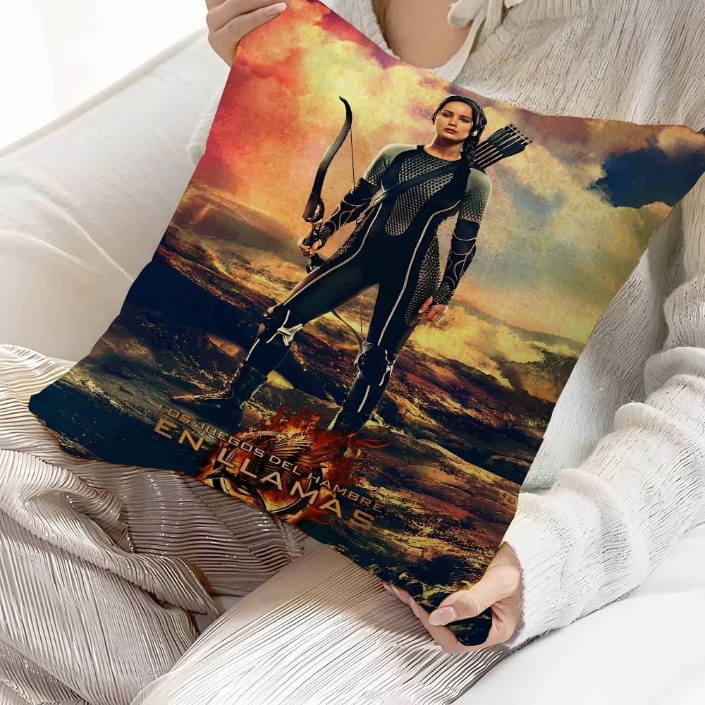 Movie Game Hunger Pillow Gift Home Office Decoration Bedroom Sofa Car Cushion Cover case x