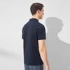 SANSAN Men's Silk Blend Breathable Embroidered Polo Shirt