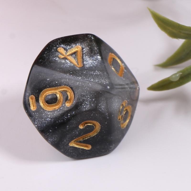 10pieces/set Acrylic Dice Set Polyhedral D10 10 Sided 15mm Dice for RPG Game Gift Party Role Play Game