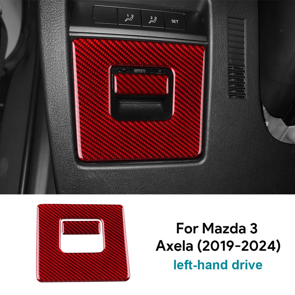 Real Soft Carbon Fiber Sticker For Mazda 3 BP Axela CX30 CX-30 2019 2020 2025 2025 2025 2025 2025 LHD Car Driver's Storage Box